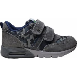 Naturino 2 velcro's lederen sport sneakers 508 grijs camouflage mt 30