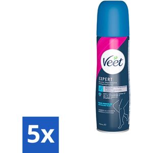 Veet - Ontharingsspray - Gevoelige Huid - Makkelijk Aanbrengen - 150 ml - Bulkverpakking - 5 stuks