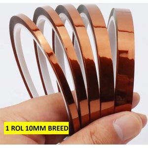 Actie4you - Hittebestendige Tape - 10mm - 30 Meter - Polyamide