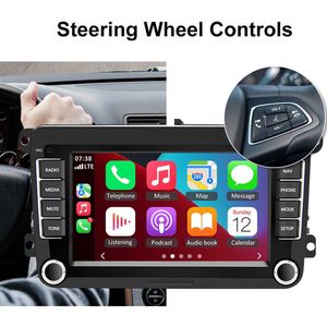 7inch Android 13 Car Stereo 2+32G - for VW Passat Head 2006-2015 | GPS Navigatie, Draadloos CarPlay, Bluetooth & Achteruitrijcamera