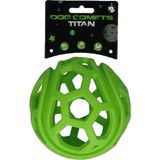 Dog Comets Titan - Treat hider - Hondenspeelgoed - Traktatiebal - Rubber - Ø11.5 cm - Groen