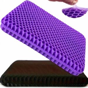 Orthopedisch Kussen - Gelkussen Auto - Ergonomisch Zitkussen - Incl. Gratis Wasbare Hoes