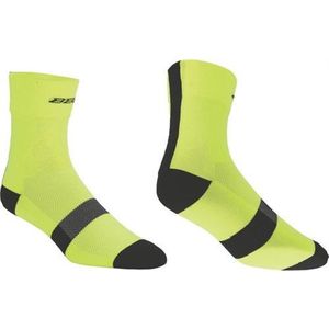 BBB BSO-07 Highfeet - Fiets sokken - Wielrensokken - Neon/geel - Maat 35-38