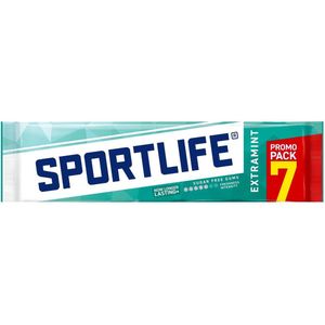 Sportlife Kauwgom extramint 7 pakjes x 18 gram