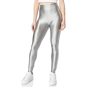 Dames Leggings met Hoog Elastische Tailleband en Metallic Look