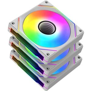 Pakket van 3 ventilatoren - XIGMATEK Infinity G20A - 120 mm - Voor pc-behuizing - Wit