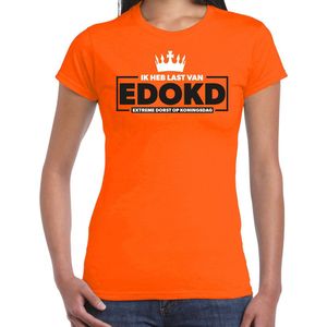 Bellatio Decorations Koningsdag shirt dames - extreme dorst op koningsdag - oranje - feestkleding XXL