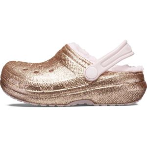 Crocs Classic Lined Glitter Clog Gold/Barely Pink Maat 33/34 J2