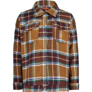 4PRESIDENT Sweater meisjes - Brandy Brown Aop - Maat 110 - Meisjes trui