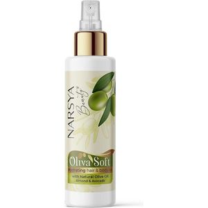 Natuurlijke Olijfolie hydraterende en voedende droge olie voor huid en haar - amandel en avocado 200ml