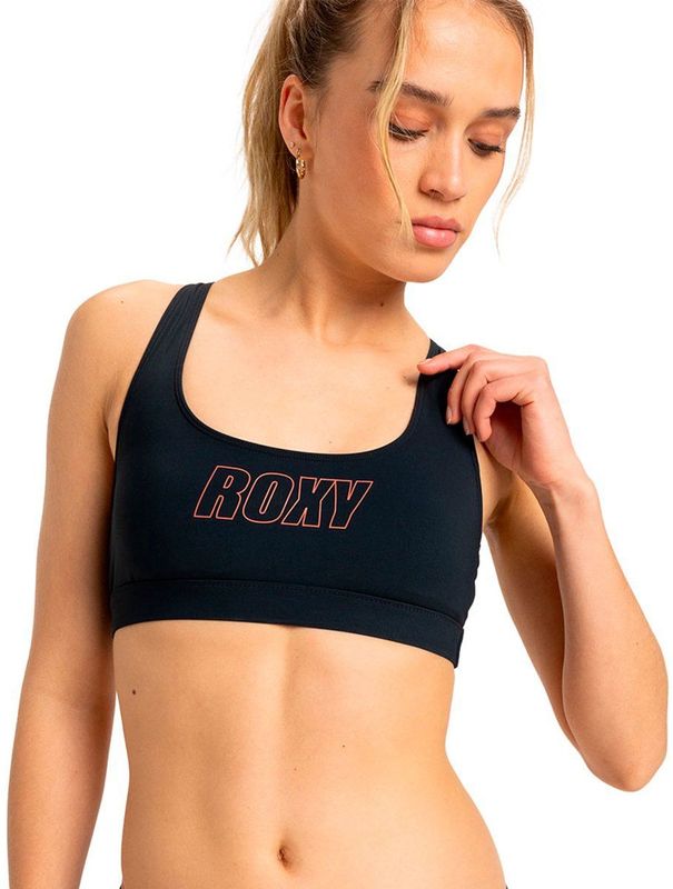 Bralette Bikini - Sportieve Beha - Zwart - Gerecycled Nylon