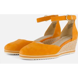 Tamaris Espadrilles oranje Leer - Dames - Maat 42