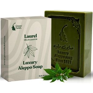 Aleppo-zeep - Original - Groen - Olijfolie en Laurierolie - 200g