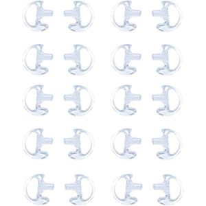 Vervangende oordopjes voor radio, zachte siliconen oordopjes, medium (12 paar)