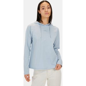 camel active Hoodie gemaakt van puur katoen - Maat womenswear-XS - Frans Blauw