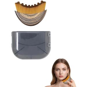 1 stuks - Contour Borstel voor het gezicht - Gezichts Gereedschap Massage Tool - Ergonomisch - Viltmat Borstel - Kwasten - Make-up - 100×70mm