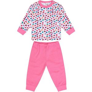 Beeren Pyjama Hearts Meisjes Roze/wit  Maat 86/92