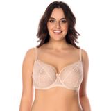 Vivisence - 1044 - Damesbeha - Beige - Tule Net Kanten Strikcups