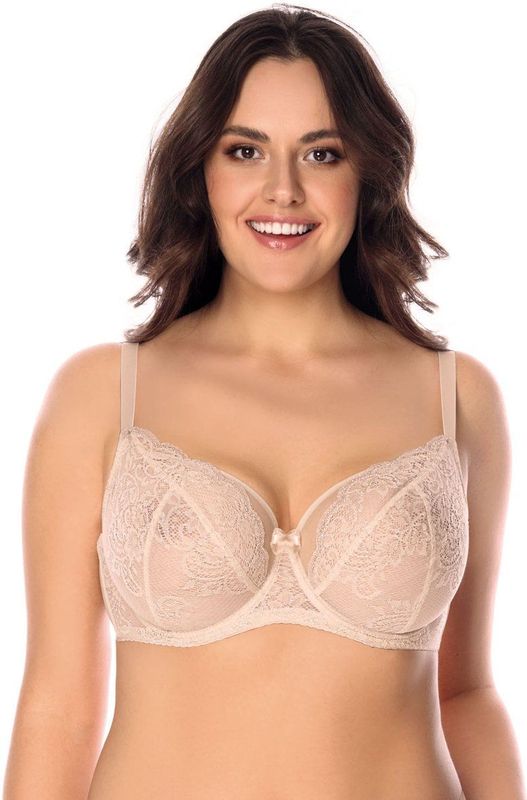Vivisence - 1044 - Damesbeha - Beige - Tule Net Kanten Strikcups