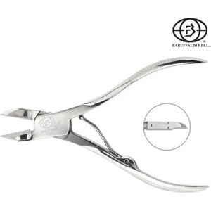 Buraffaldi Professional Nageltang - Nagelknipper - Enkele Veertang - Manicure & Pedicure - 10 cm
