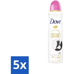 5 x Dove Deodorant Spray - Invisible Care - 150 ml - Dove Deodorant Spray - Anti-transpirant - Onzichtbare Bescherming - Zweet En Geur - Oksels Bescherming