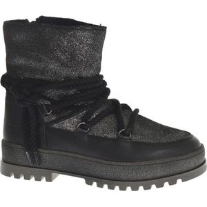 Hip H2250 234 10CO Zwart Combi Meisjes Veterboot - Zwart