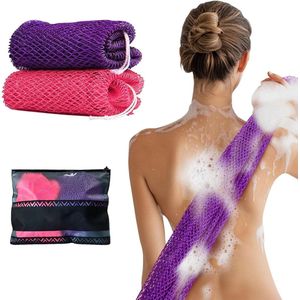 Allecto Plus - Natuurlijke Afrikaanse Luffaspons - Set van 2 - Exfoliërende Douche Scrub Spons voor Lichaam en Rugpeeling