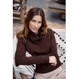 Bloomings - SLK14-8770 - Damestrui - Met Hoge Kraag - Aardetinten