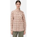 camel active - Geruite Blouse - Lila Roze - Katoenmix