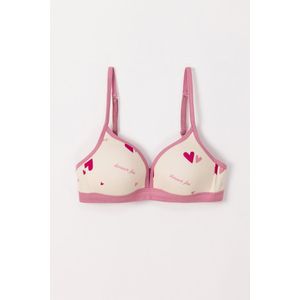 Woody - Voorgevormde BH - Hartjes Print - 80 B