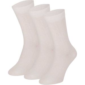 Apollo - Katoenen heren sokken - Wit - Maat 40/46 - Herensokken maat 43 46 - Sokken heren - Sokken heren 43 46 - Sokken