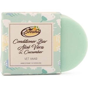 Beesha Conditioner Bar Aloë Vera & Cucumber | 100% Plasticvrije en Natuurlijke Verzorging | Vegan, Sulfaatvrij en Parabeenvrij | CG Proof