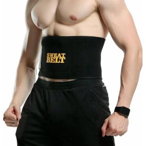 New Age Devi - Sauna belt - Waist trainer - Waist shaper - Afslank band - Corset - Zweetband - Sweat belt - Afslankband - Buikband - Zwart - M