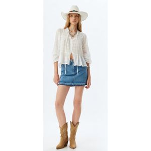 Mini-lengte Denim Rok