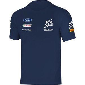 Sparco M-Sport T-Shirt Marineblauw - L