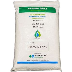 Epsom Zout - 20 Kg - Magnesiumsulfaat - Bitterzout - Food Grade Kwaliteit