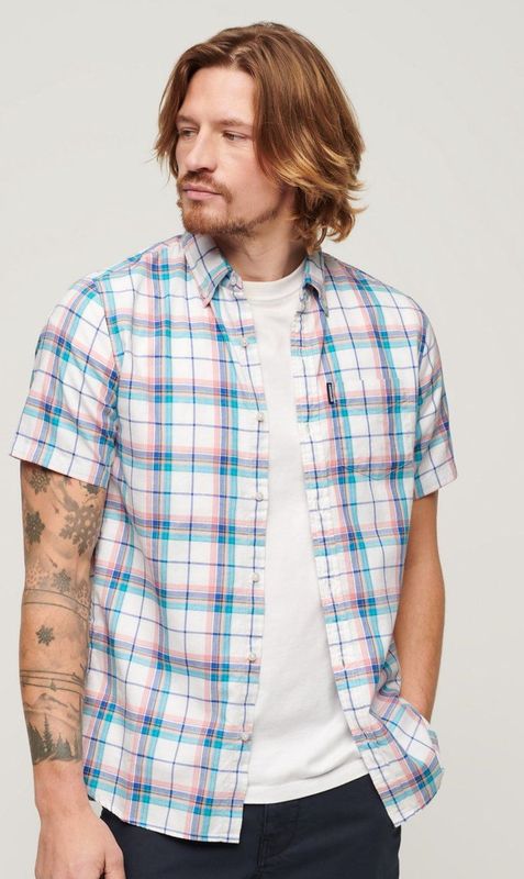 Superdry - Lichtgewicht Geruit Overhemd - Heren - Shirts