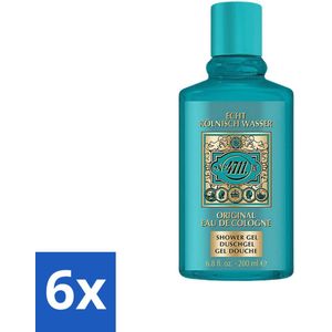 4711 - Echt Kölnisch Wasser - Douche Gel - Original Eau De Cologne - 200 ml - Voordeelverpakking - 6 stuks