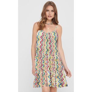 Zomerjurken Dames- Korte Strandjurken Ibiza Stijl | Multi Kleur | Maat L/40