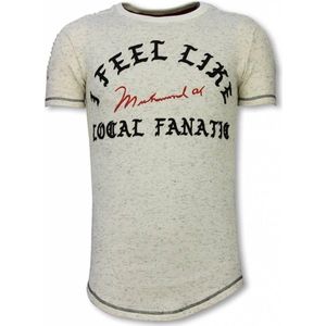 Longfit T-Shirt - I Feel Like Muhammad - Beige