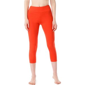 Merry Style MS-MS10-430-LE Dames Capri Leggings - Sport - Vrijetijdsbroek - 3/4 Lengte - Katoen - Sporbroek - Yogabroek - Oranje - XL
