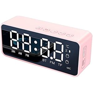 Draadloze wekker met Bluetooth-speaker en draadloos opladen voor slaapkamer