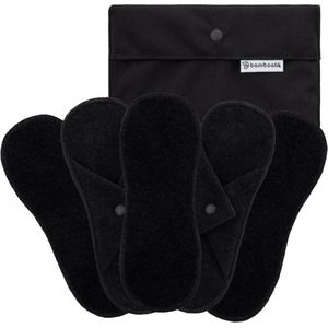 Inlegkruisjes - Zwart - Biologisch Badstof Katoen - Set van 3 Stuks