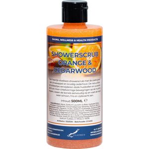 Showerscrub Sweet Orange & Cedarwood 500 ml - verfrissende scrubgel - exfoliërende bodyscrub