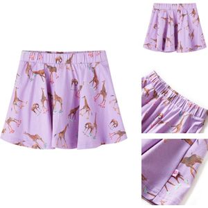 vidaXL Kinderrokje - Kinderrokjes - Kinderrok - Rokje Voor Meisje - Kinderrokje 140 lila