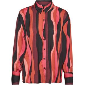 Vero Moda Blouse Vmelly Shirt Wvn Btq 10297668 Red Ochre/elly Dames Maat - XS