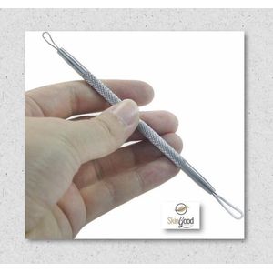RVS Comedonen drukker - acne - meeeters - comedonenlepel - comedonendrukker - SkinGood
