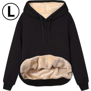 Bovista Hoodie Deken - Warme Trui Dames - Truien Dames - Fleece Trui - Winter - Wollen Trui Dames - Deken Met Mouwen - Hoodie Blanket - Zwart - Maat S