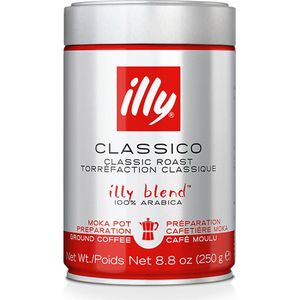 illy - Koffie Moka maling classico 250 G gemalen