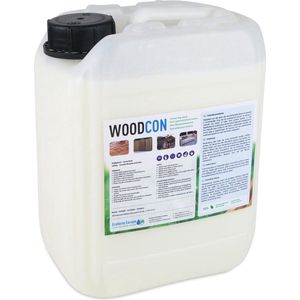 Woodcon 5 liter - Maakt hout gegarandeerd 100% waterafstotend - hout impregneermiddel voor buiten - nano coating hout - hout waterdicht maken